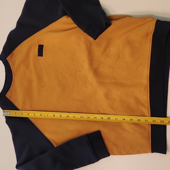 Vans Crewneck Sweatshirt Yellow Navy Blue Extra Large 18 20 - Picture 5 of 6
